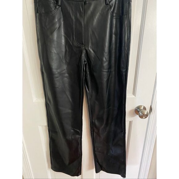 Hunter & Brown faux leather pants size L - Picture 3 of 9